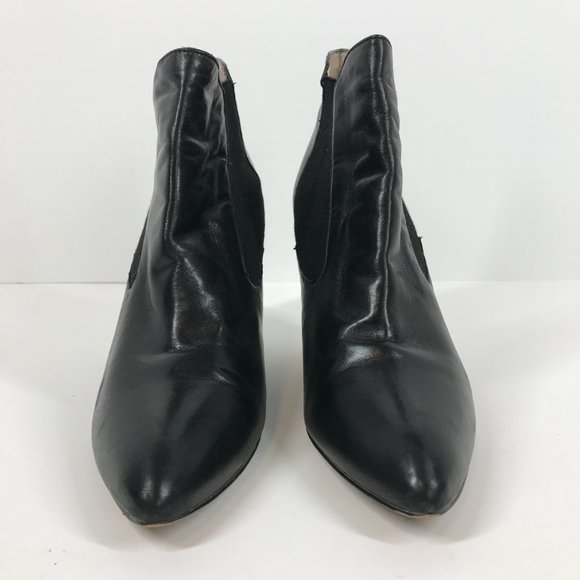 Steve by Steve Madden Black Leather Maliik Ankle boot - Picture 2 of 8